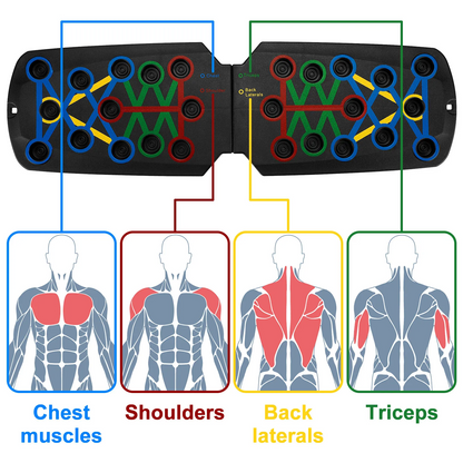 28 in 1 Push Up Rack Board System