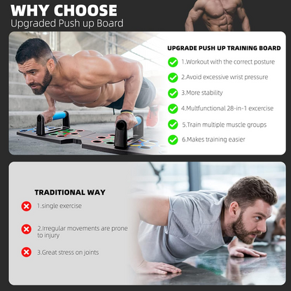 28 in 1 Push Up Rack Board System